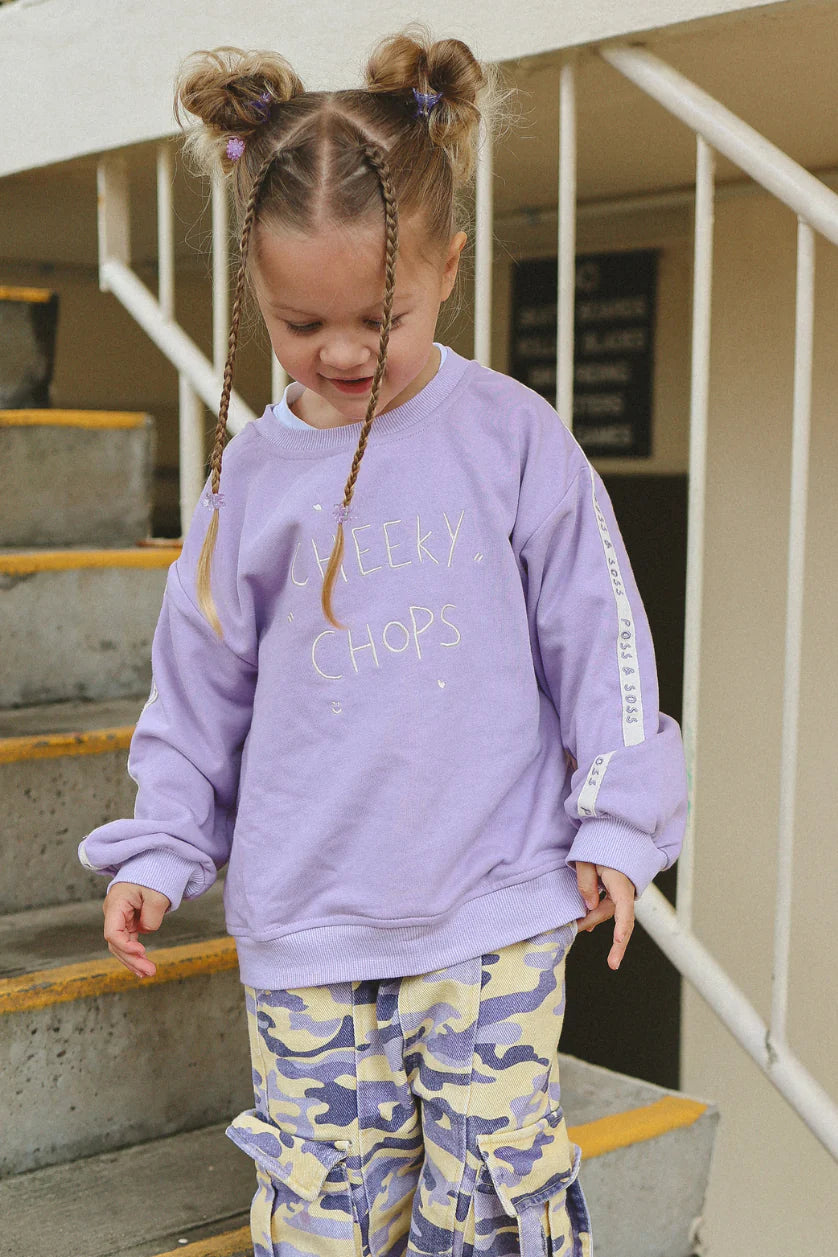 Cheeky Chops Jumper Lilac