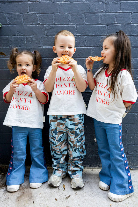 Oversized Tee ✿ Pizza Pasta Amore