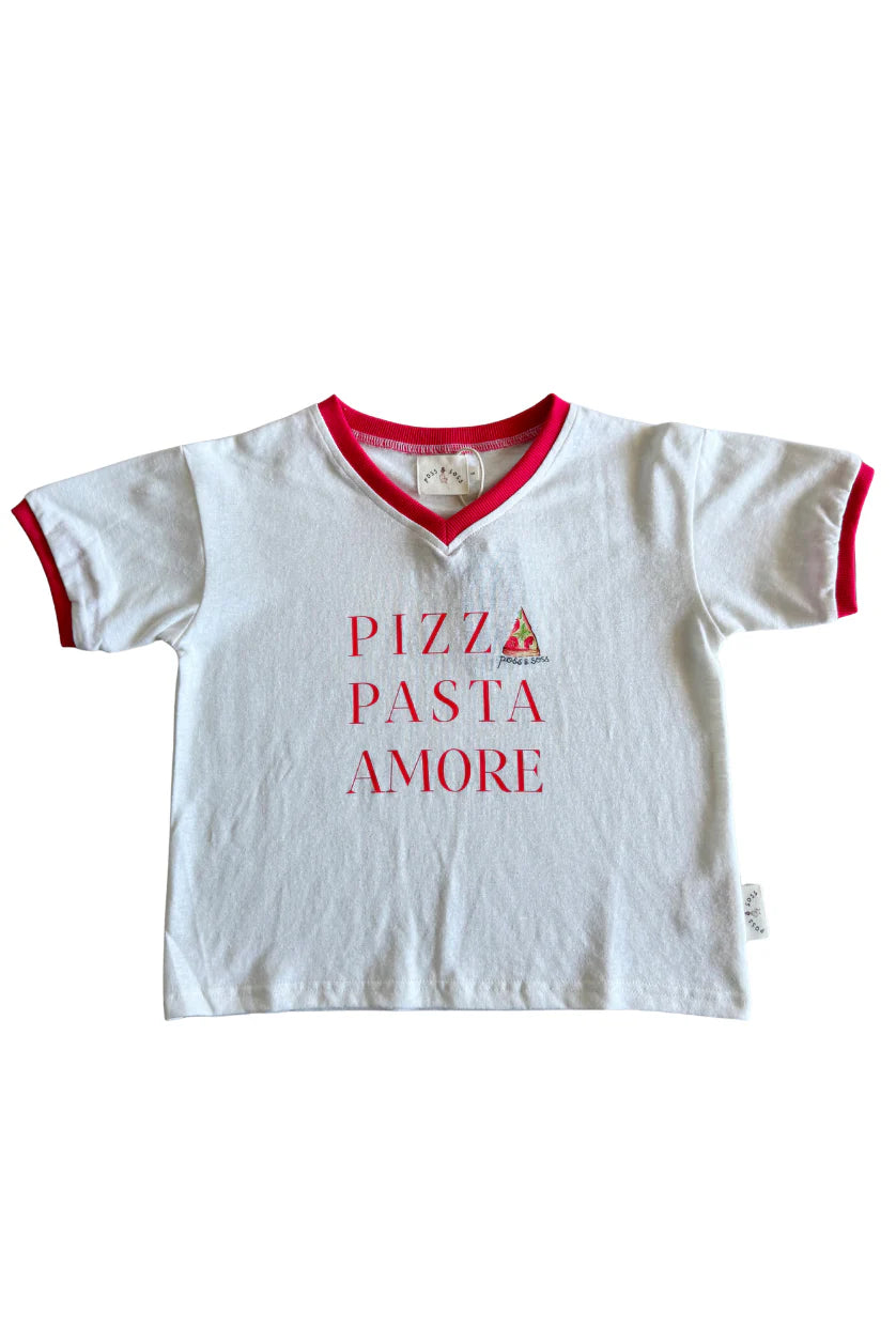 Oversized Tee ✿ Pizza Pasta Amore