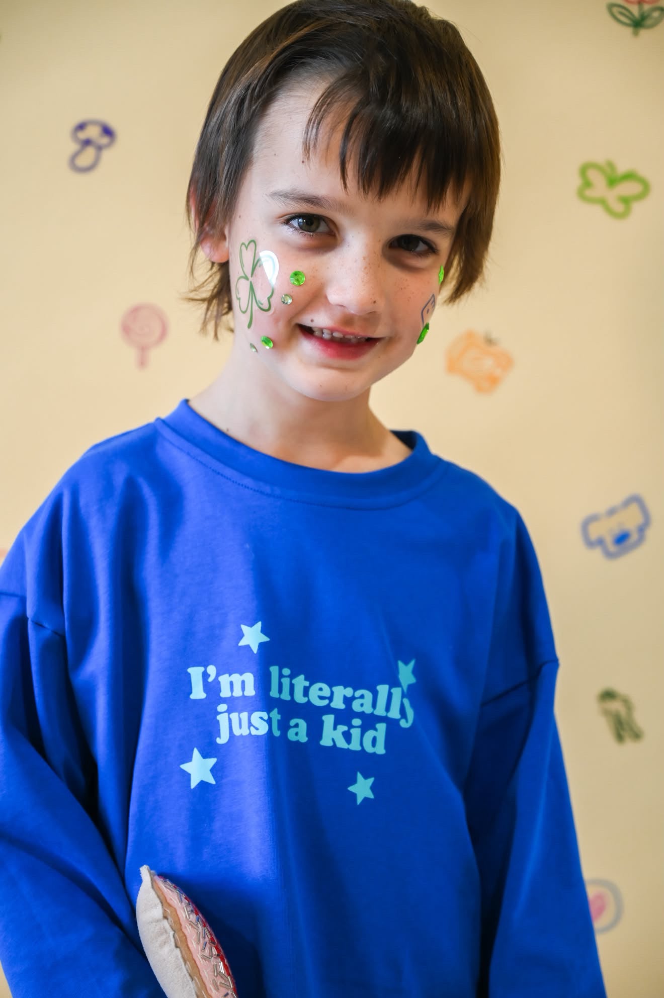 Literally Just A Kid Long Sleeve Tee - Blue