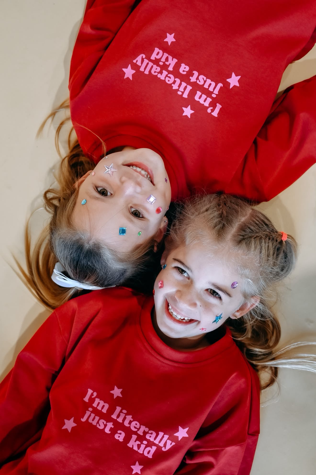 Literally Just A Kid Long Sleeve Tee - Red
