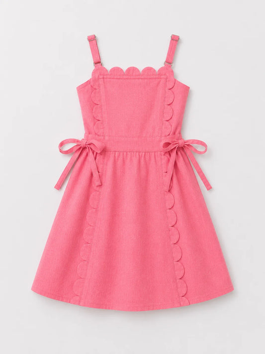The Freya Linen Dress Pink