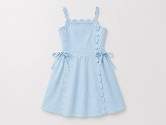 The Freya Linen Dress Blue