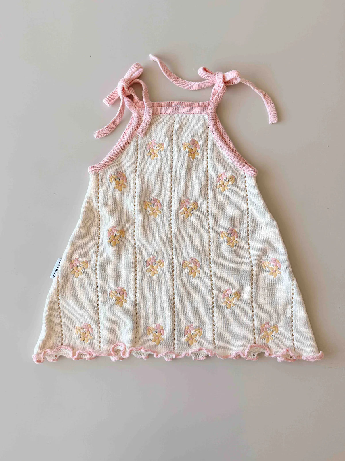 Bloom Pointelle Tie Dress | Cosmos