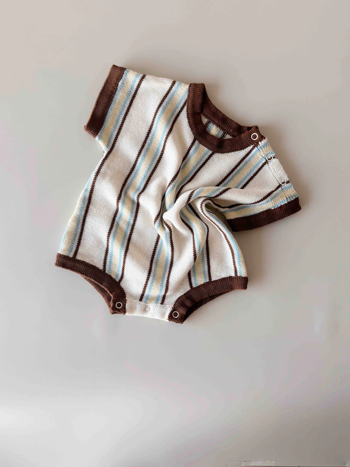 Retro Stripe Knit Top | Azure