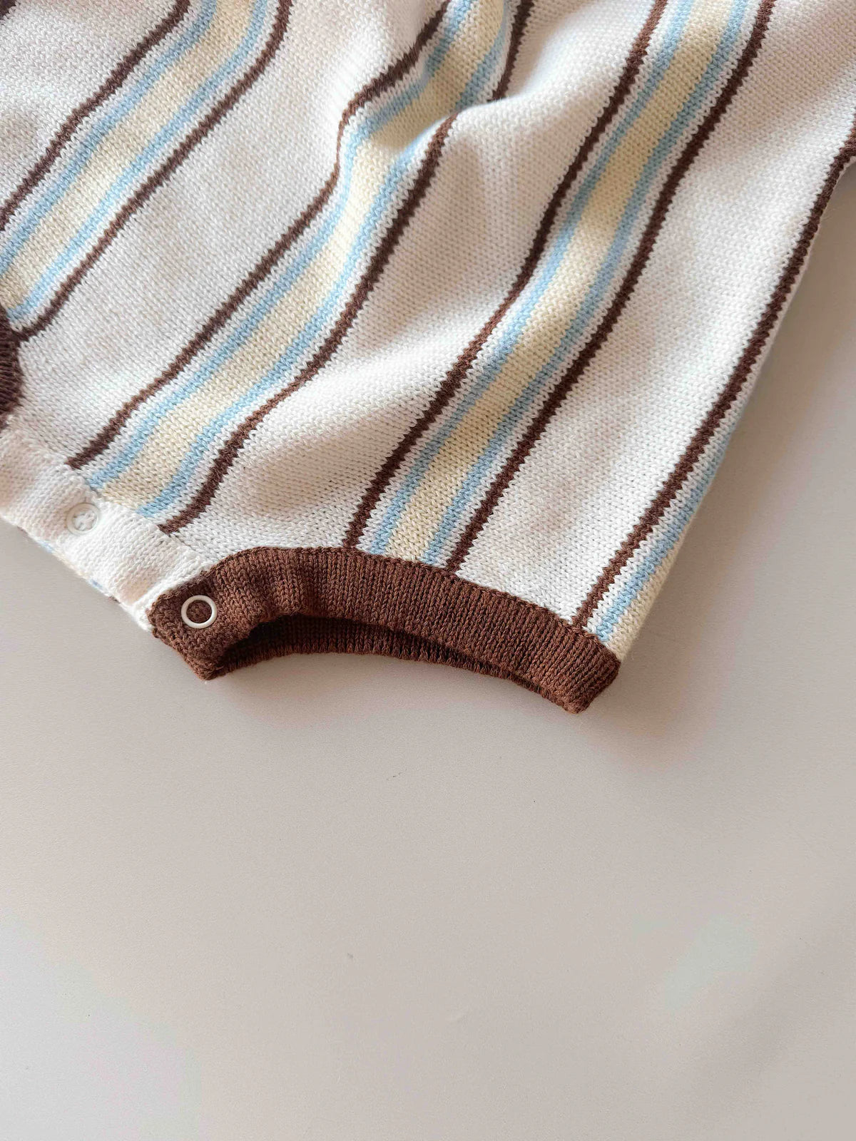 Retro Stripe Knit Top | Azure