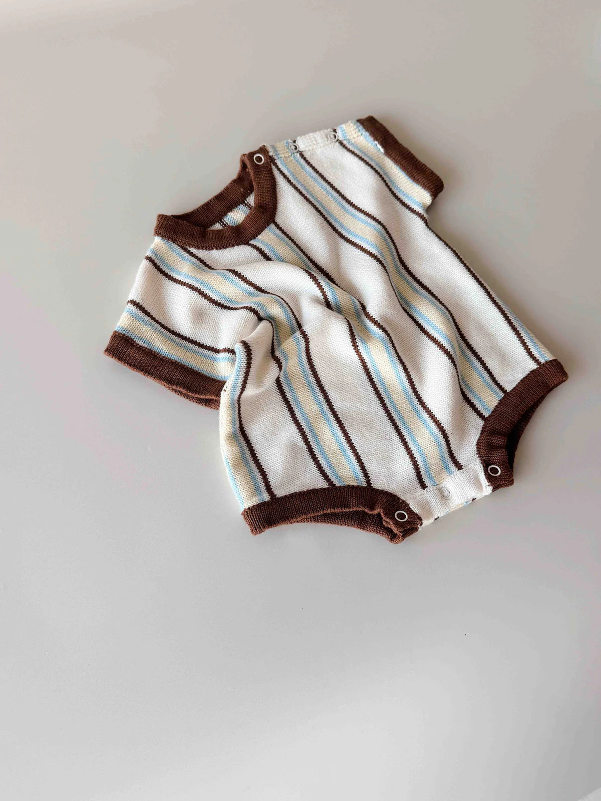 Retro Stripe Knit Top | Azure