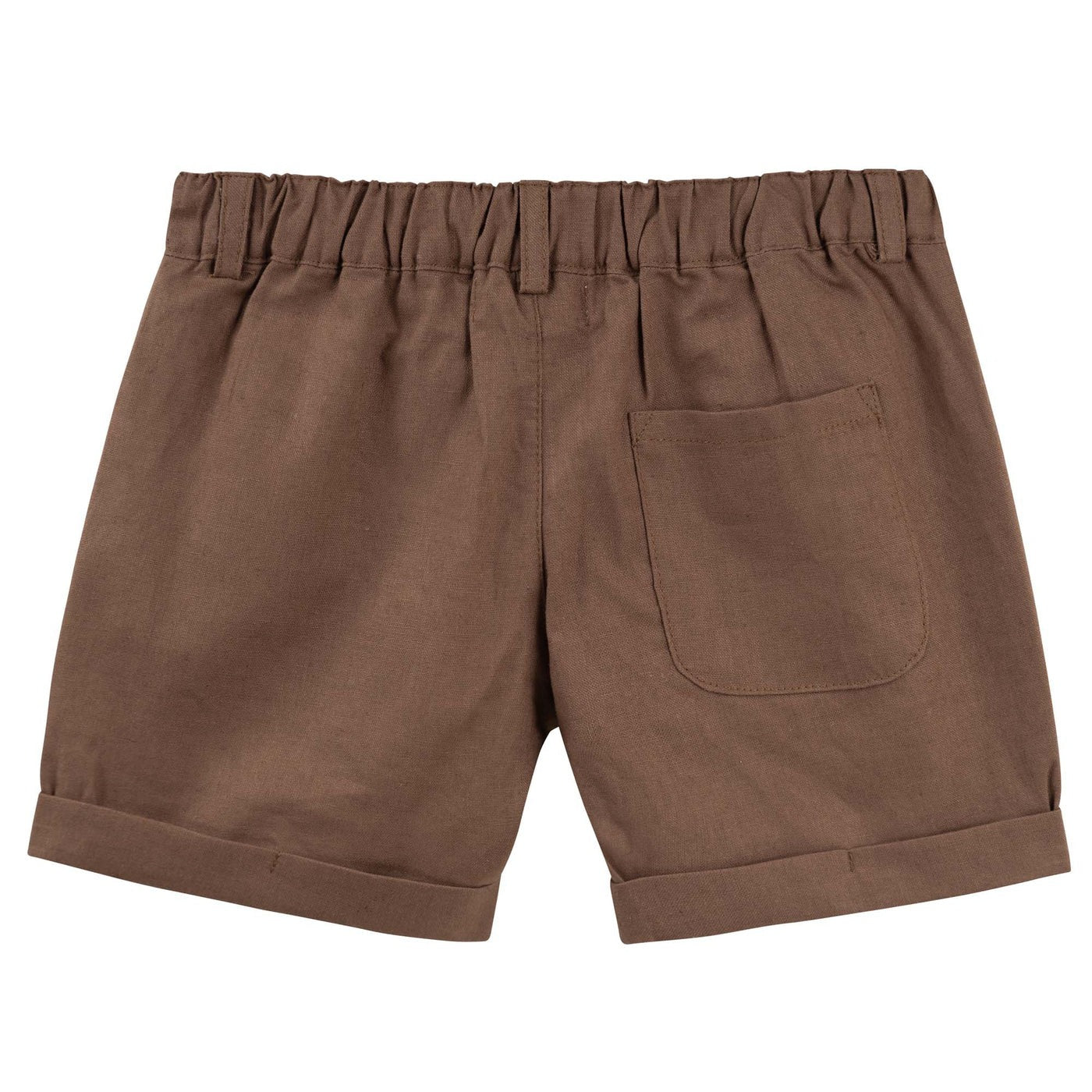 Designer Kidz Finley Linen Shorts Chocolate