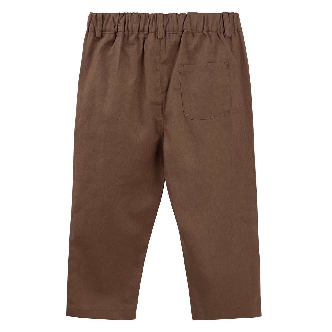 Designer Kidz Finley Linen Pants Chocolate