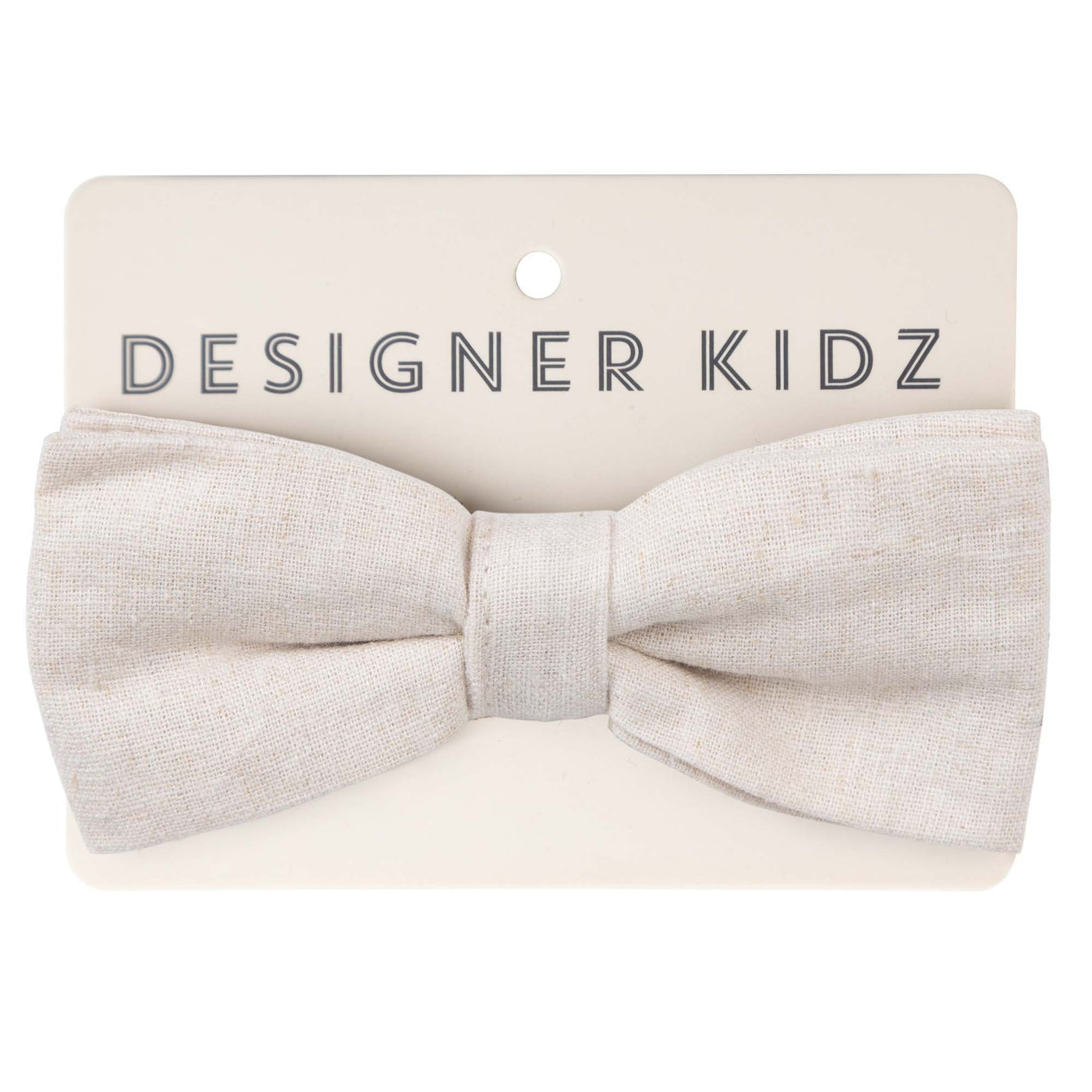 Designer Kidz Finley Linen Bow Tie Sand