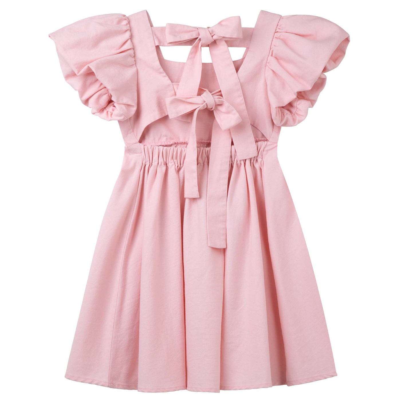 Designer Kidz Grace Tie Back Dress Pink