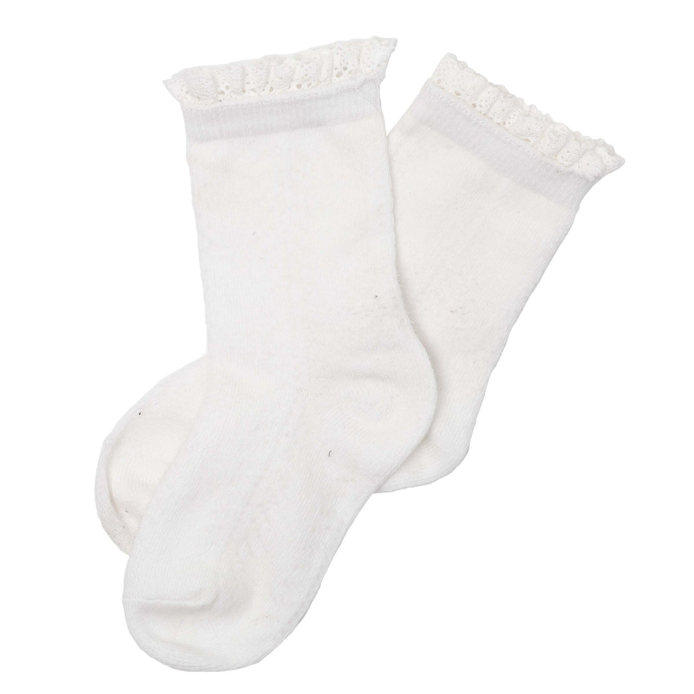 Designer Kidz Frilly Socks White