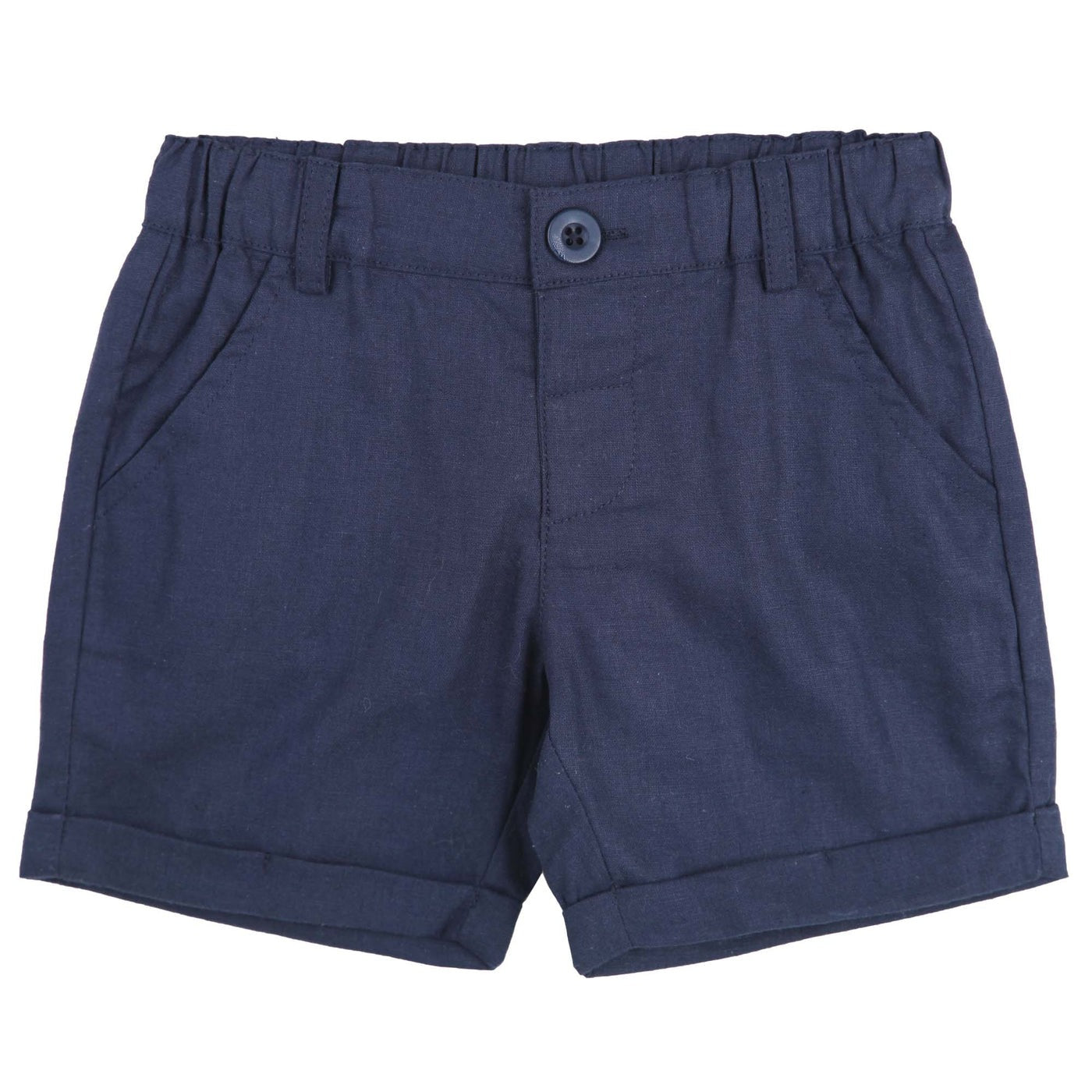 Designer Kidz Finley Linen Shorts Navy