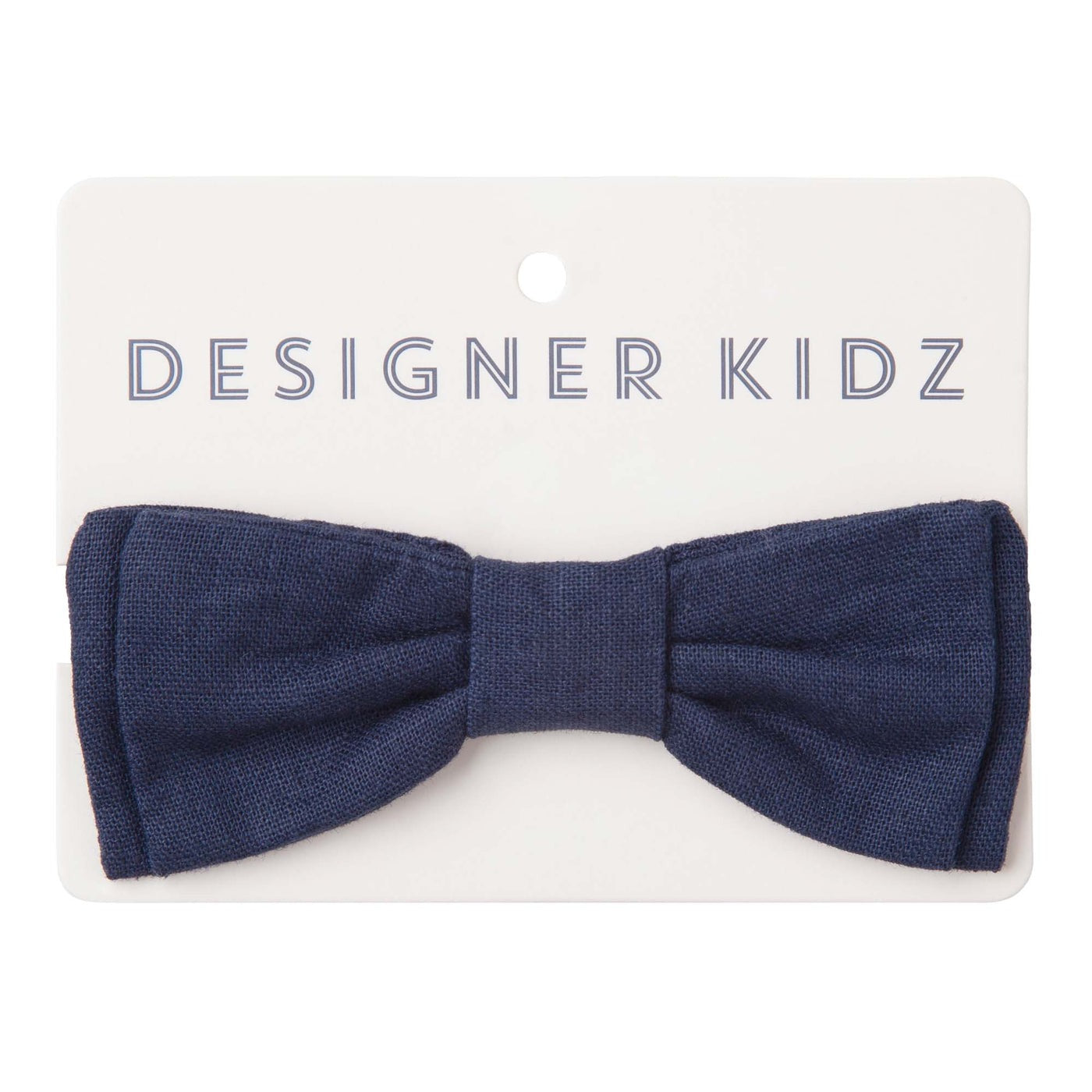 Designer Kidz Finley Linen Bow Tie Navy