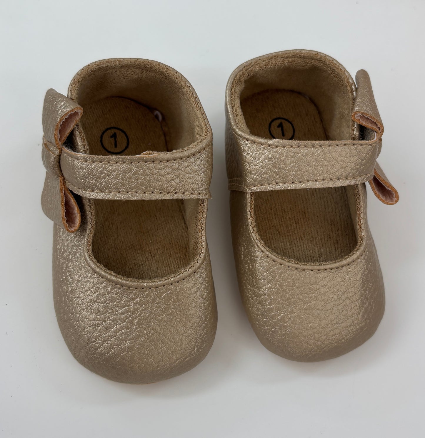 Emily Side Bow Shoes Gold