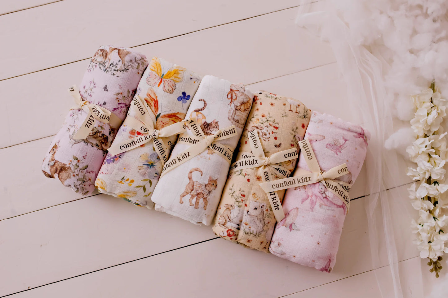 Organic Muslin Swaddle Whimsical Whale