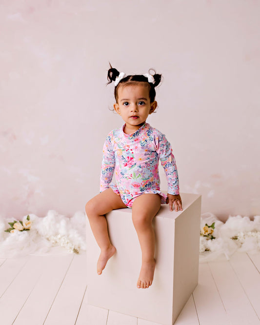 Swim Zippy Long Sleeve Summer Blooms
