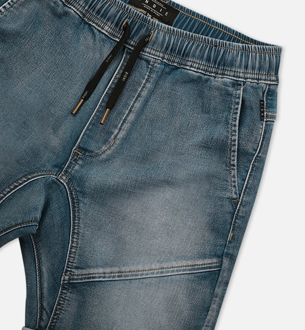 Indie Kids - Arched Drifter Short - Light Denim