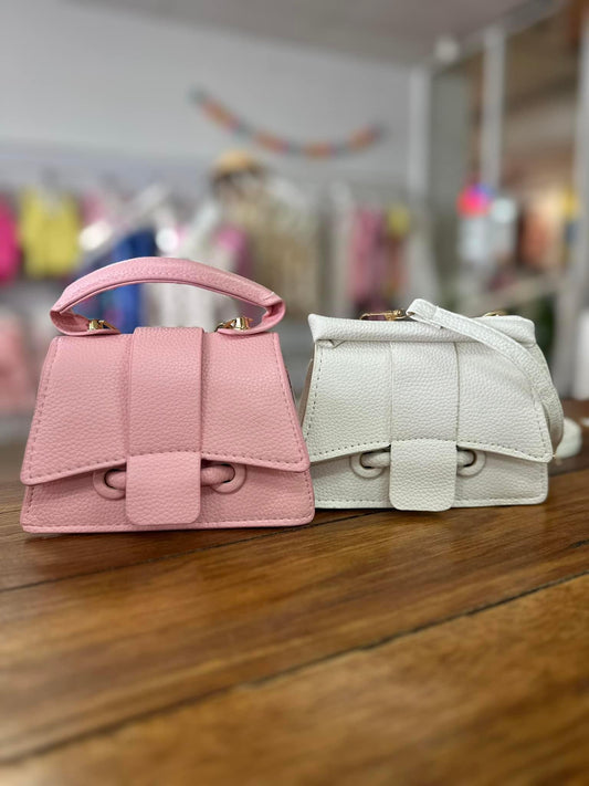 Crossbody bag - Pink/White