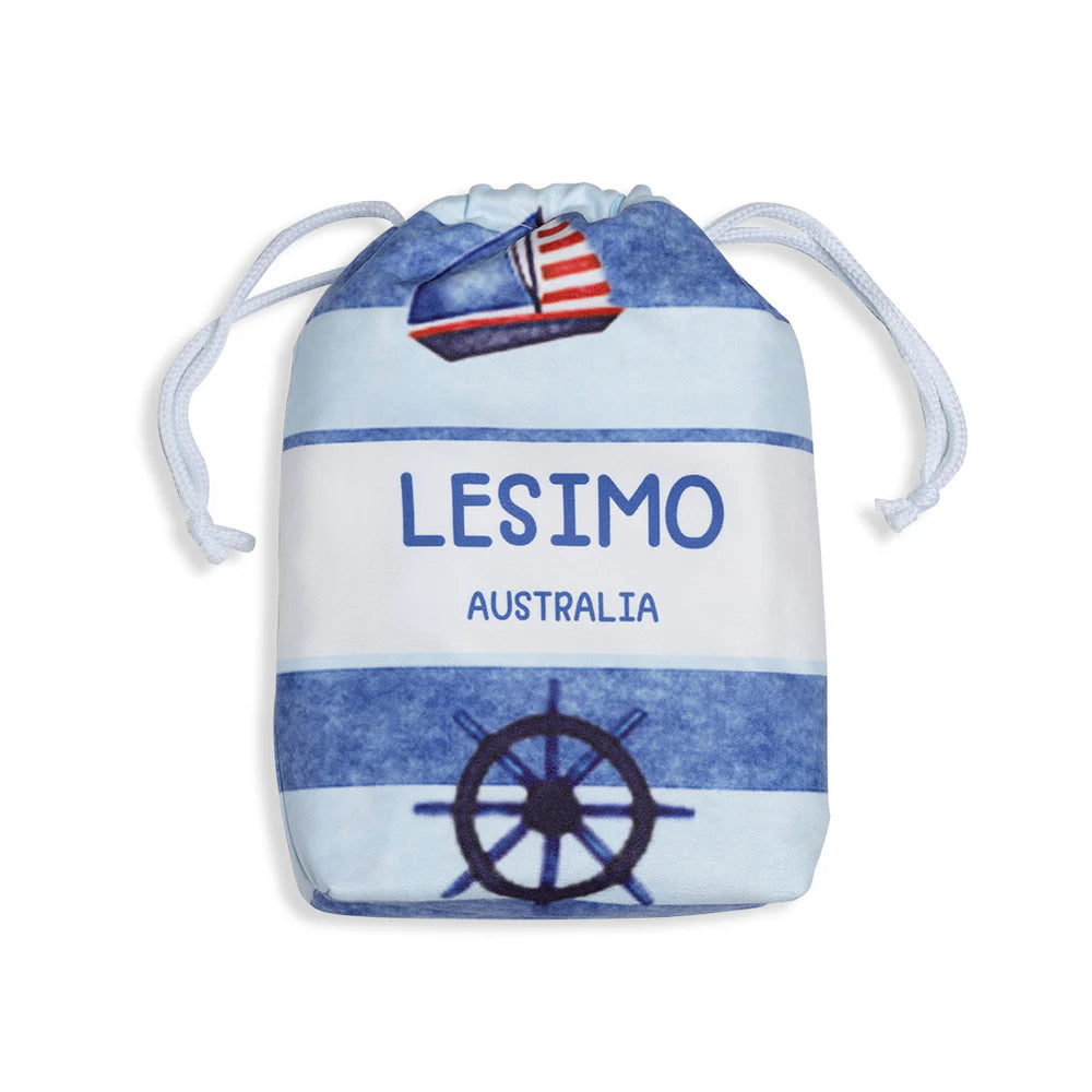Sand Free Kids Hooded Towel Little Sailor