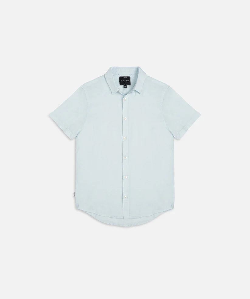 Indie Kids - Tennyson SS Shirt Cyan