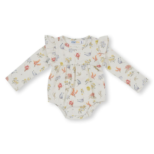 Indigo & Lellow - Jayda LS Bodysuit - Bush Flowers