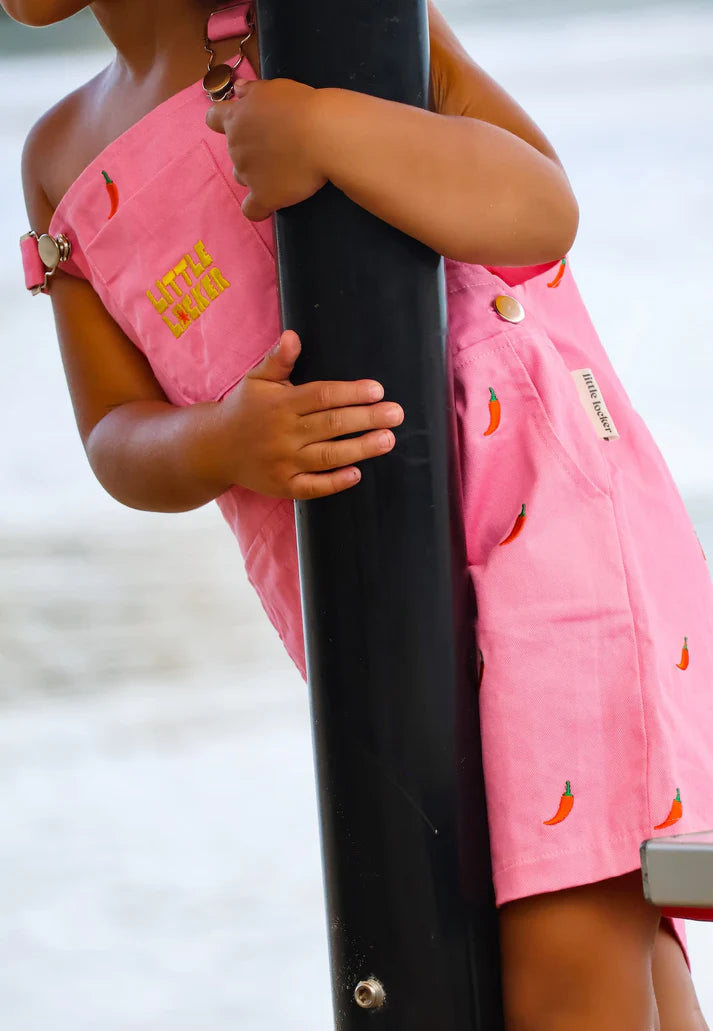 Little Locker Chilli Overalls - Pink Punch