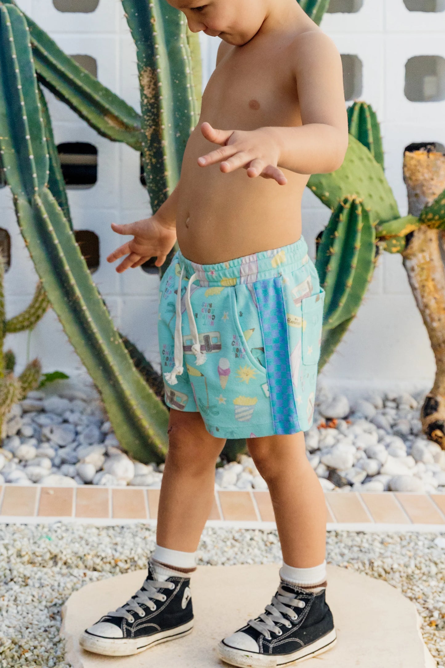 Road Trip Mini Short Pool Blue