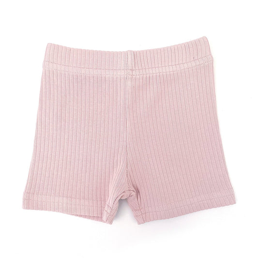 With Love For Kids Bike Shorts Wide Ribbed Pearl