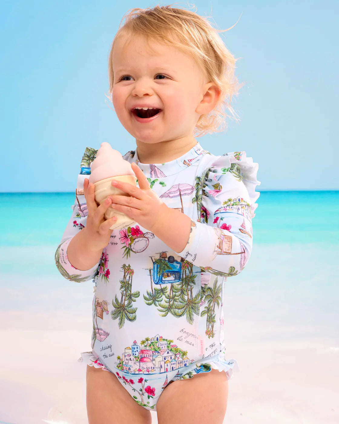 Seafolly Secret Vacation Frill Sunsuit - Secret Vacay