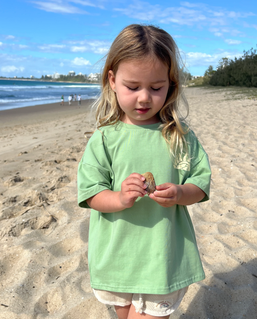 Oversized Tee - Seagrass Green