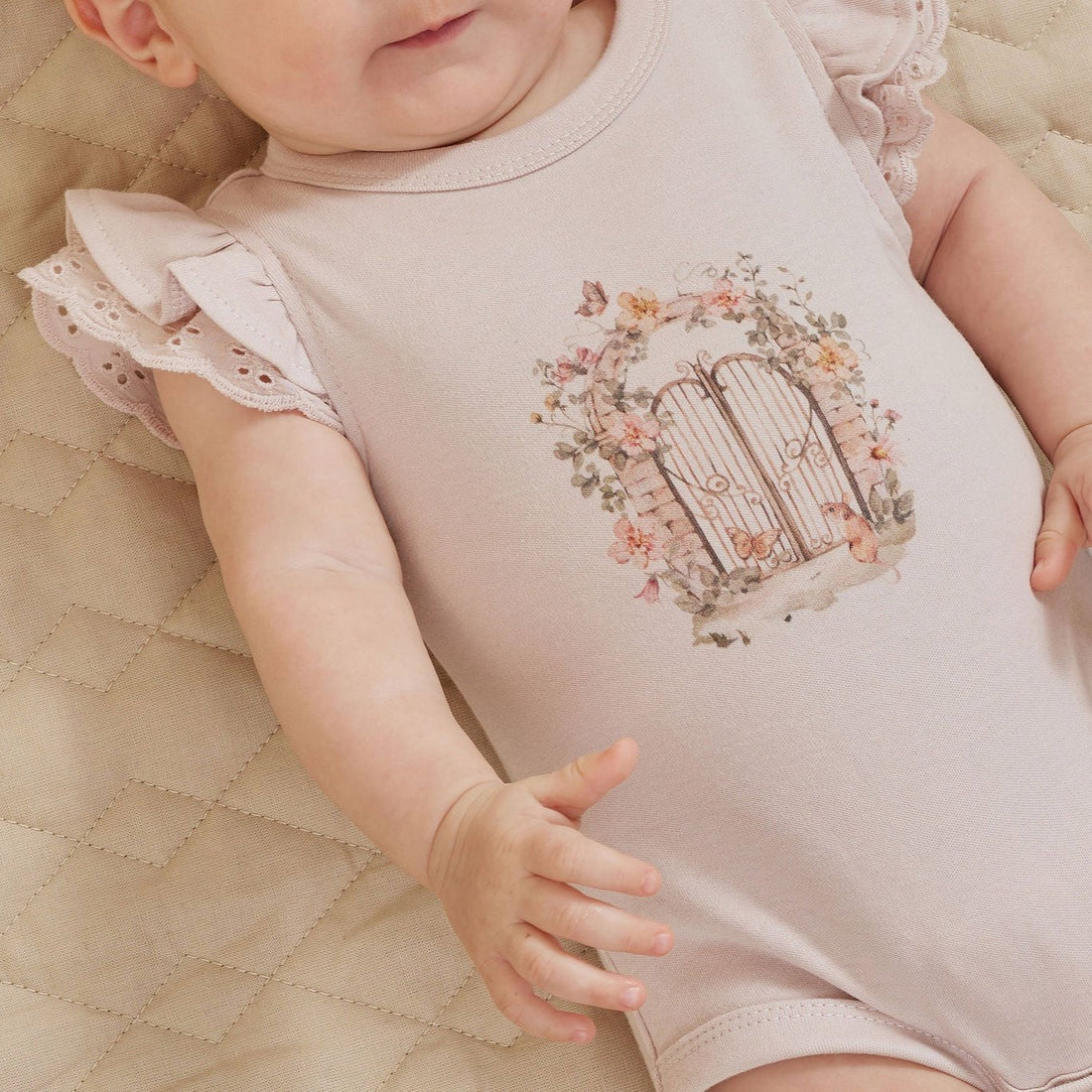 Aster & Oak - Secret Garden Print Onesie