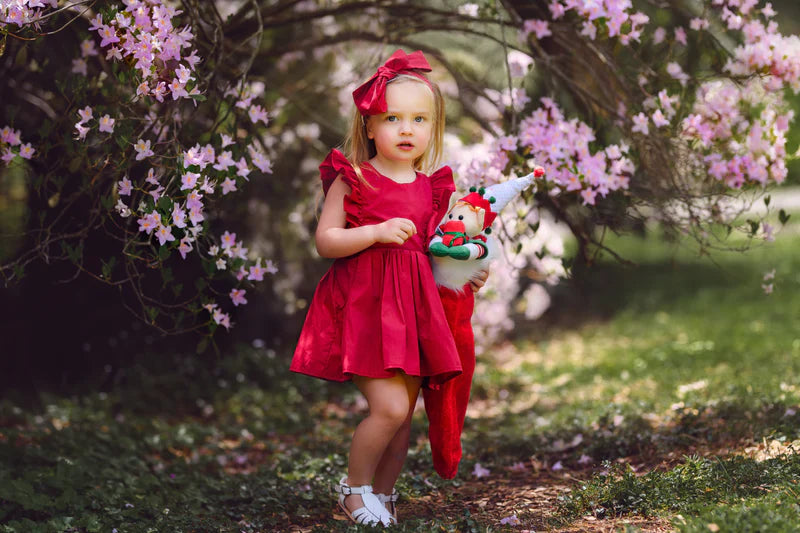 A Little Lacey - Ruby Girls Christmas Dress