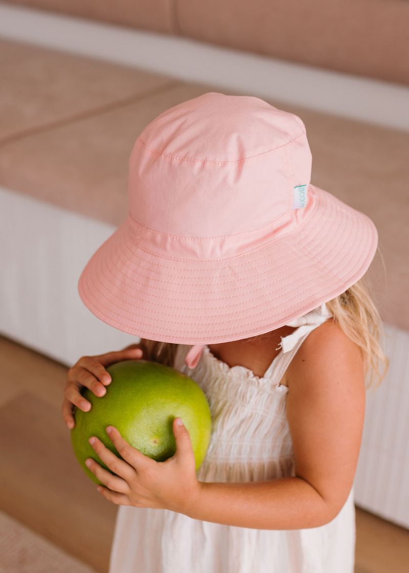 Blush Wide Brim Bucket Hat