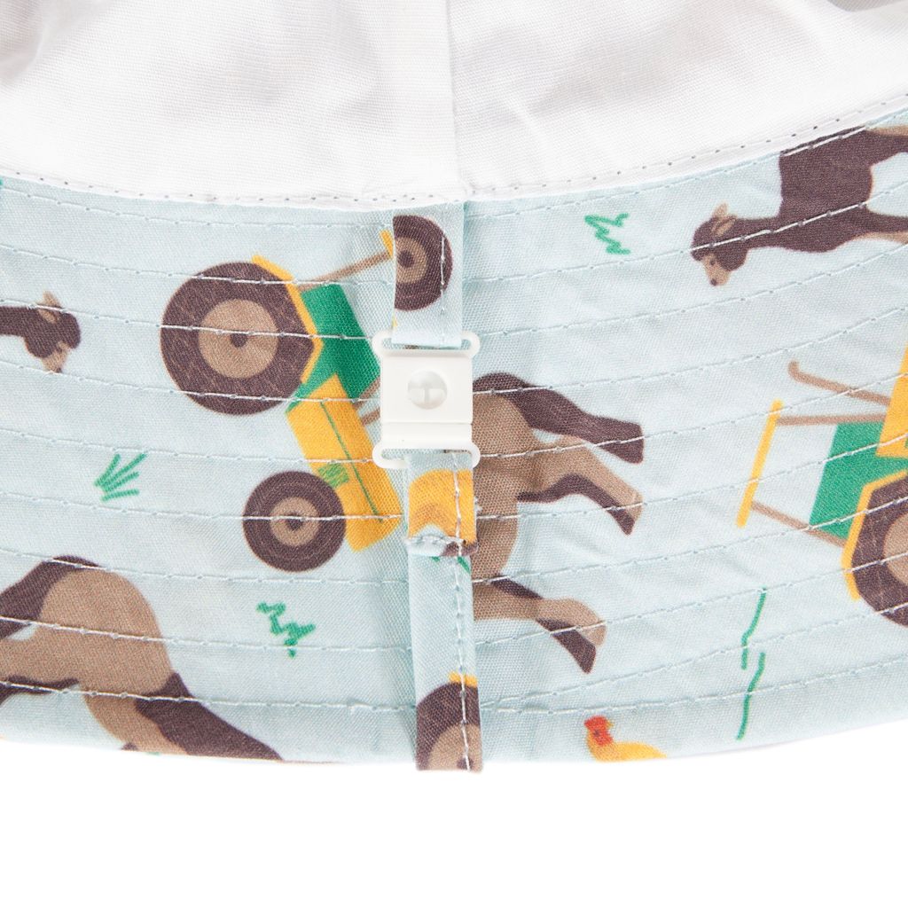 Farmyard Wide Brim Bucket Hat