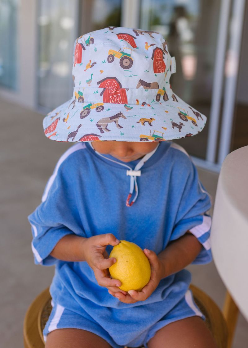 Farmyard Wide Brim Infant Hat