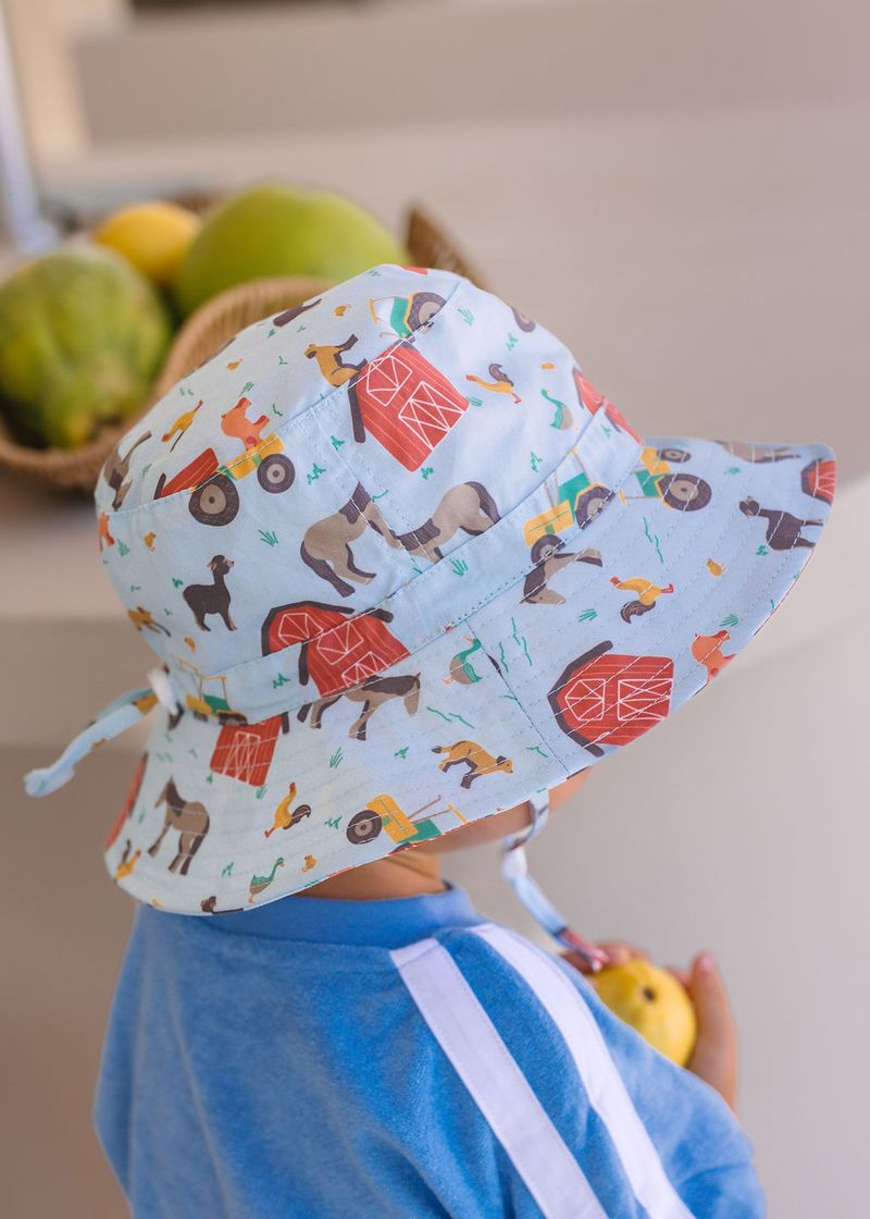 Farmyard Wide Brim Infant Hat