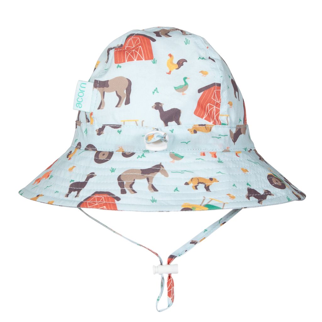 Farmyard Wide Brim Infant Hat
