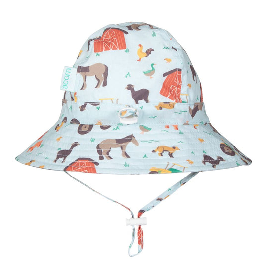 Farmyard Wide Brim Infant Hat