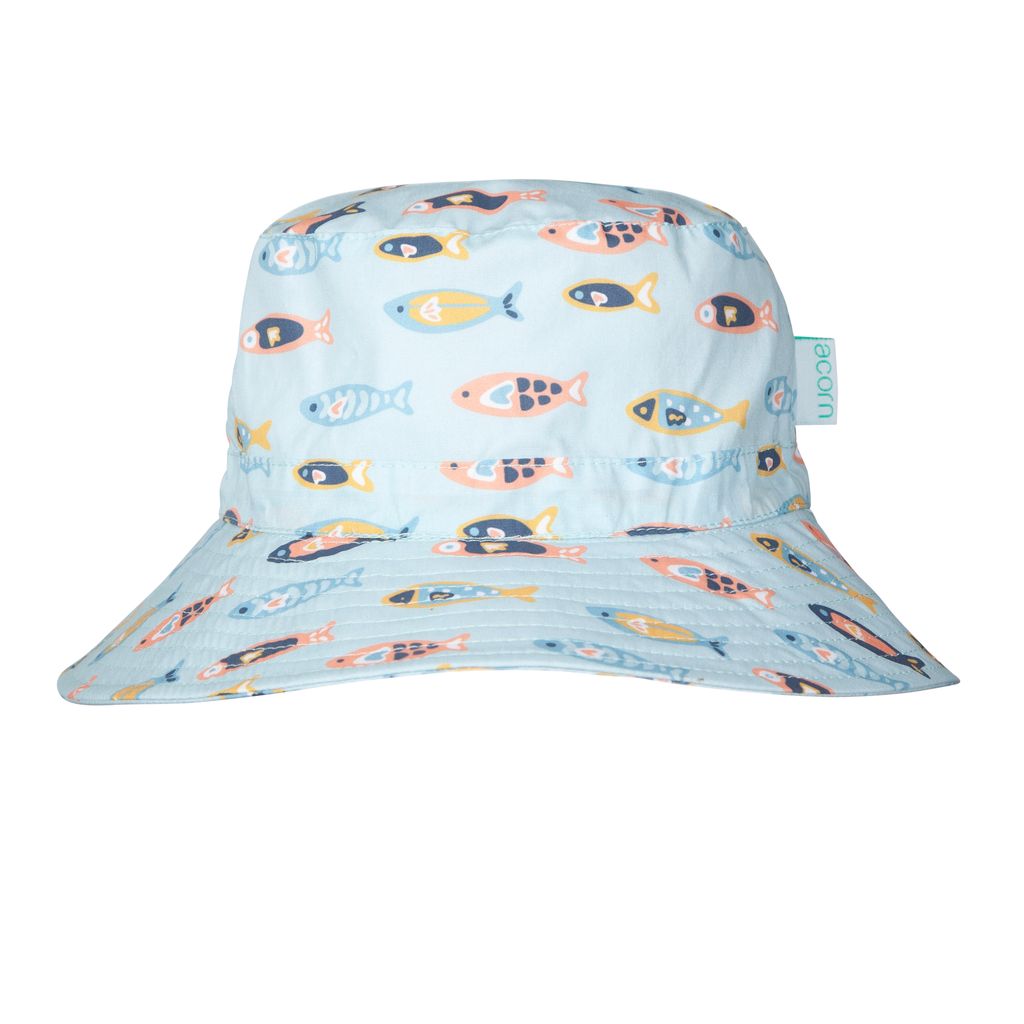 Rainbow Fish Wide Brim Bucket Hat