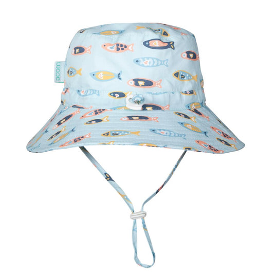 Rainbow Fish Wide Brim Bucket Hat