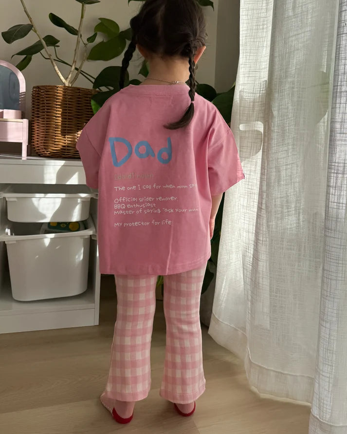 Signature Kids Tee - My Dad Fixes Everything - Pink
