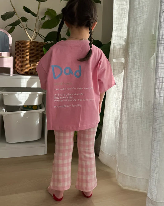 Signature Kids Tee - My Dad Fixes Everything - Pink