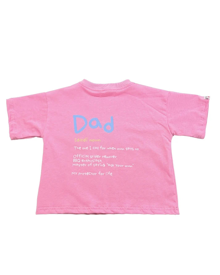 Signature Kids Tee - My Dad Fixes Everything - Pink