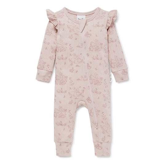 Aster & Oak - Duck Family Zip Romper