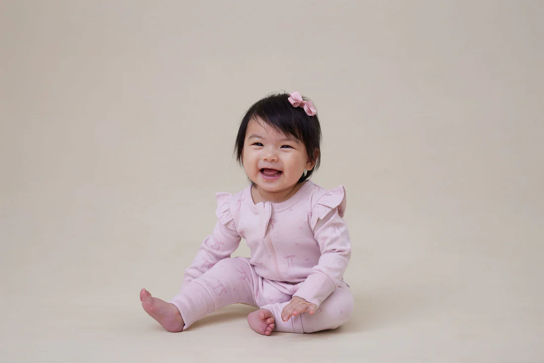 Lilly Bow Zip Romper