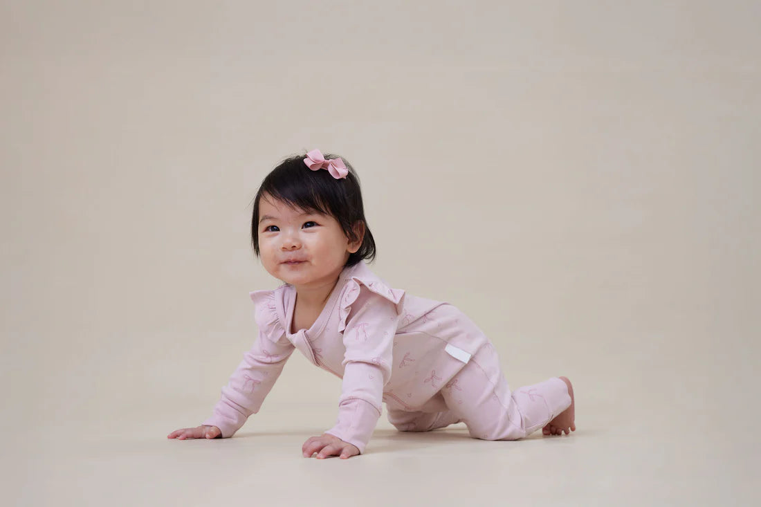 Lilly Bow Zip Romper
