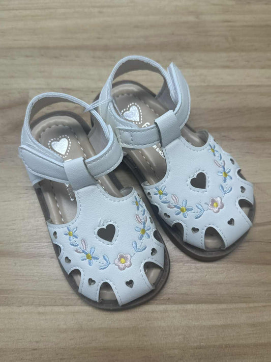 Cream Floral Sandals