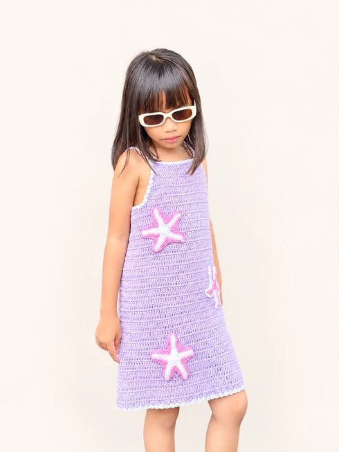 Crochet Cove dress - lilac