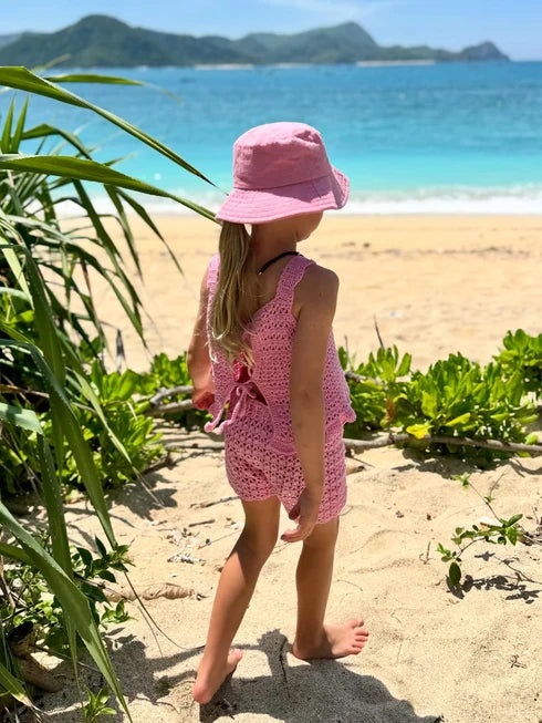 Hali Crochet Set Pink